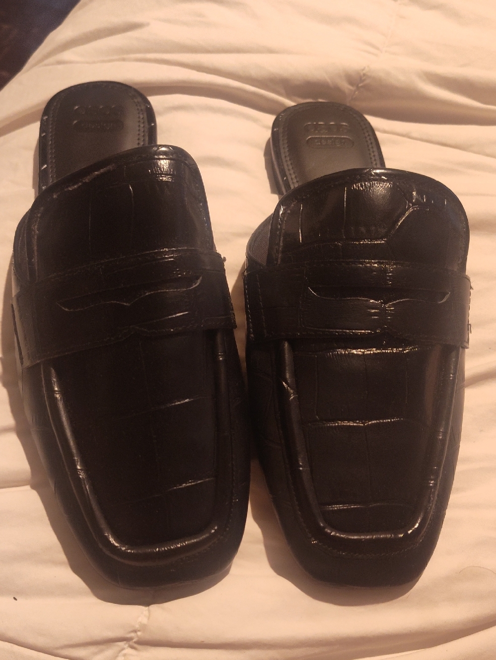 Black Mule Slippers